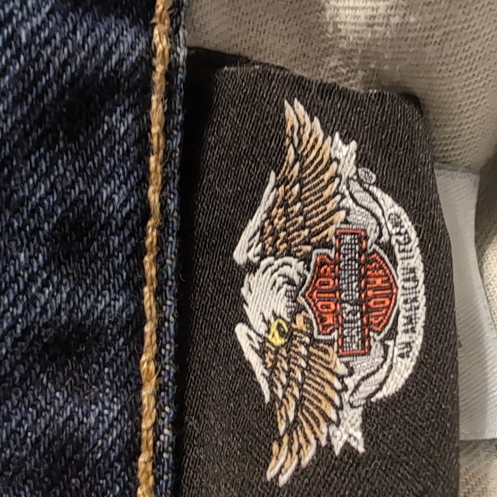 Harley-Davidson blue denim jeans, 40 X 34 - Picture 9 of 10